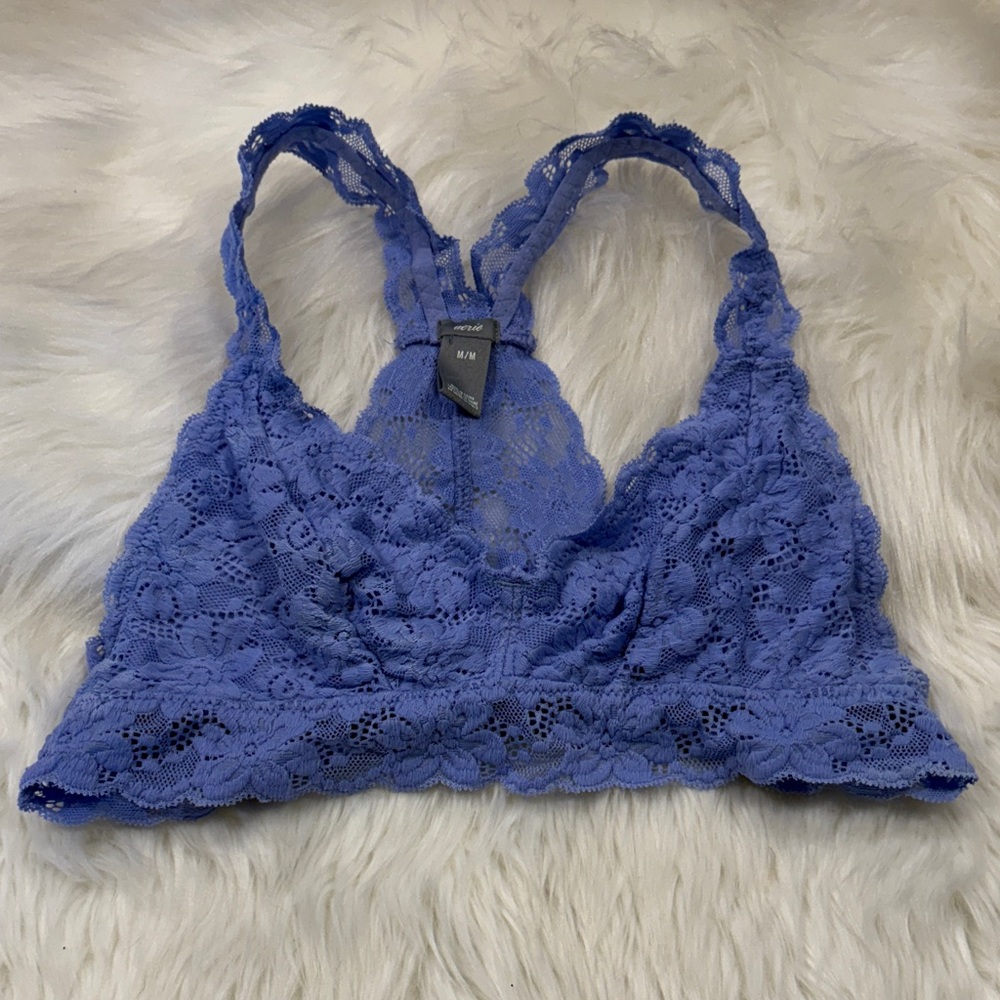 Aerie Lace Bralette in Soft Blue